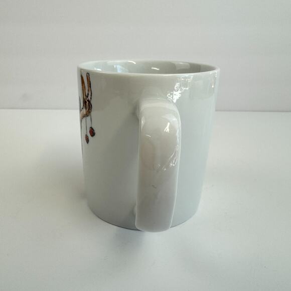 Christmas Coffee Mug Reindeer With Scarf Tea Cup by The Cellar - Picture 5 of 12